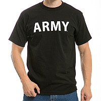 Classic Military Ts Army Text Blk M