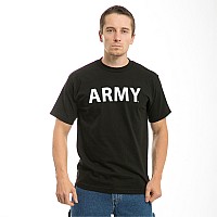 Classic Military Ts Army Text Blk M