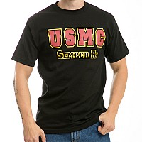 Classic Military Ts Usmc Black Xl