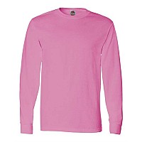 Fruit Of The Loom Hd Cotton Long Sleeve Tshirt Azalea L