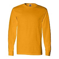 Fruit Of The Loom Hd Cotton Long Sleeve Tshirt Gold L