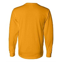 Fruit Of The Loom Hd Cotton Long Sleeve Tshirt Gold L