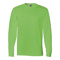 Fruit Of The Loom Hd Cotton Long Sleeve Tshirt Kiwi S