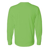 Fruit Of The Loom Hd Cotton Long Sleeve Tshirt Kiwi S