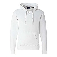 J America Sport Lace Hooded Sweatshirt White L