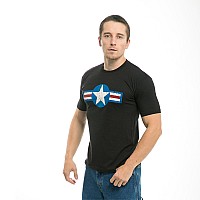 30 Single Tee Us Airforce 4 Black M