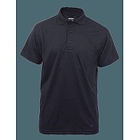 Performance Polo Short Sleeve Black Mens Polyester Xs