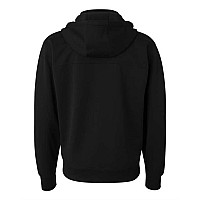 Independent Trading Co Polytech Fullzip Hooded Sweatshirt Black S