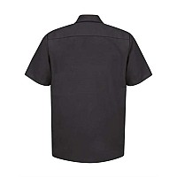 Red Kap Short Sleeve Work Shirt Long Size Black Lt