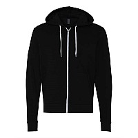 Bella Canvas Unisex Sponge Fleece Fullzip Hoodie Black S