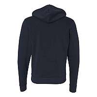 Bella Canvas Unisex Sponge Fleece Fullzip Hoodie Navy S