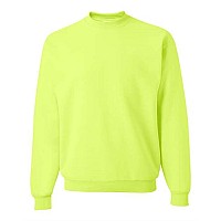 Jerzees Super Sweats Nublend Crewneck Sweatshirt Safety Green Xl