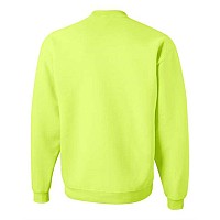 Jerzees Super Sweats Nublend Crewneck Sweatshirt Safety Green Xl