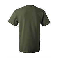 Fruit Of The Loom Hd Cotton Short Sleeve Tshirt Military Green M