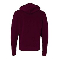 Bella Canvas Unisex Sponge Fleece Fullzip Hoodie Maroon Xs