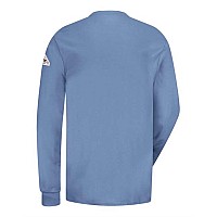 Bulwark Long Sleeve Tagless Henley Shirt Light Blue M