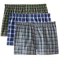 Fruit Of The Loom Mens Bigman Woven Boxer Assorted 2Xbpack Of 3