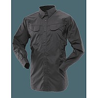 Ultralight Field Shirt Long Sleeve Black Mens Poly Cotton 2Xlr