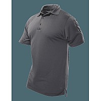 Performance Polo Short Sleeve Charcoal Mens Polyester M