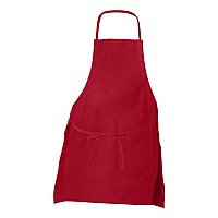 Liberty Bags Twopocket Butcher Apron Red One Size