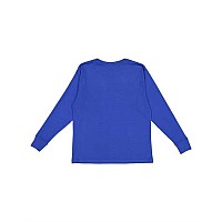 Lat Youth Fine Jersey Long Sleeve Tee Royal M