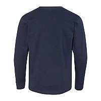 Lat Youth Fine Jersey Long Sleeve Tee Navy Xl