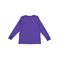 Lat Youth Fine Jersey Long Sleeve Tee Purple Xl