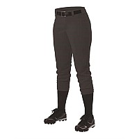 Alleson Athletic Womens Belt Loop Fastpitch Pants Black Xl