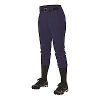 Alleson Athletic Womens Belt Loop Fastpitch Pants Navy Xs