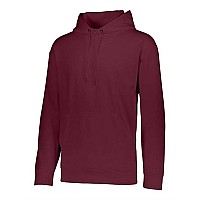 Augusta Sportswear Youth Wicking Fleece Hooded Sweatshirt Maroon L