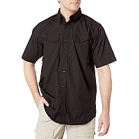 Ultralight Field Shirt Short Sleeve Black Mens Poly Cotton 4Xl