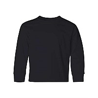 Jerzees Dripower Youth Long Sleeve 5050 Tshirt Black Xl