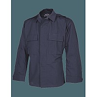 Tactical Shirt Long Sleeve Navy Mens Poly Cotton Sl