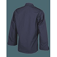 Tactical Shirt Long Sleeve Navy Mens Poly Cotton Sl