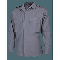 Tactical Shirt Long Sleeve Grey Mens Poly Cotton 3Xlr