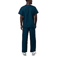 Adar Uniforms Universal Unisex Scrubs Unisex Drawstring Scrub Set 701 Caribbean Blue L