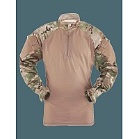 14 Zip Combat Shirt Long Sleeve Multicam Mens Poly Cotton 2Xlr