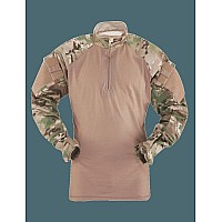 14 Zip Combat Shirt Long Sleeve Multicam Mens 5050 Nyco Ml