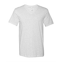 Bella Canvas Unisex Jersey Vneck Tee Ash S