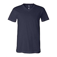 Bella Canvas Unisex Jersey Vneck Tee Navy Xs