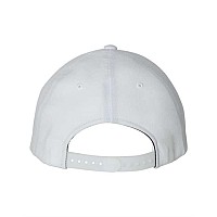 Flexfit 110 Flat Bill Snapback Cap White One Size