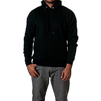 Hanes Mens Pullover Ecosmart Hooded Sweatshirt Black Xlarge