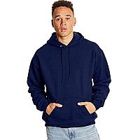 Hanes Mens Ultimate Cotton Heavyweight Pullover Hoodie Sweatshirt Deep Navy Small