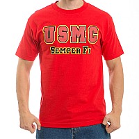 Classic Military Ts Usmc Red S