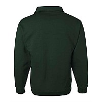 Jerzees Super Sweats Nublend Quarterzip Cadet Collar Sweatshirt Forest Green S