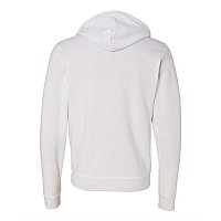 Bella Canvas Unisex Sponge Fleece Fullzip Hoodie White Xs