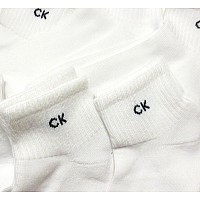 Calvin Klein Mens Socks Cotton Cushioned Above Ankle Athletic Minicrew Socks 6 Pack Size Shoe Size 712 White