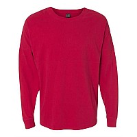 J America Unisex Game Day Jersey Long Sleeve Tshirt Red M