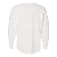 J America Unisex Game Day Jersey Long Sleeve Tshirt White Xl