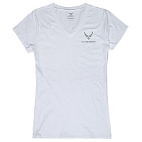 Womens Vneck Tees Airforce White S